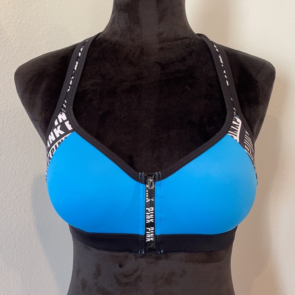 PINK Victoria’s Secret Blue Print Sport’s Bra